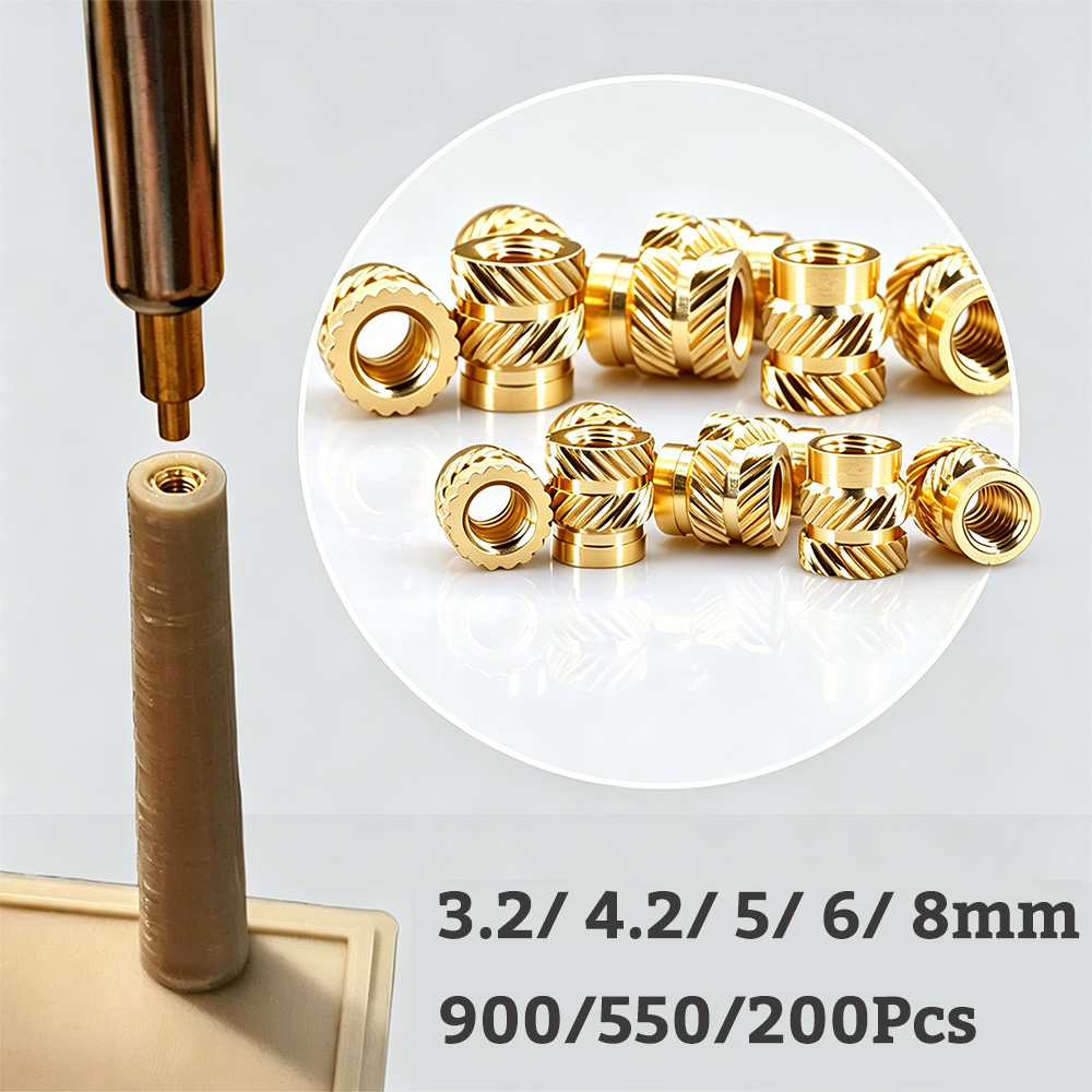 Furniture Hardware Threaded Inserts - Porcas Recartilhadas de Latão 1/4-20 UNC