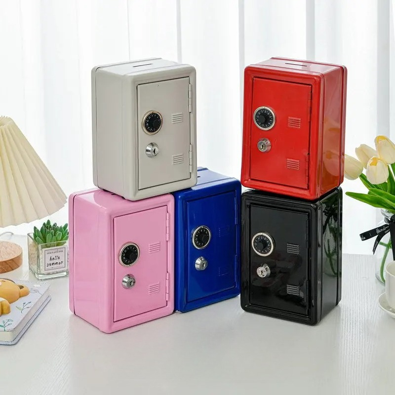 Cabinet Lock Key - Mini Cofre com Fechadura, Cofrinho Criativo