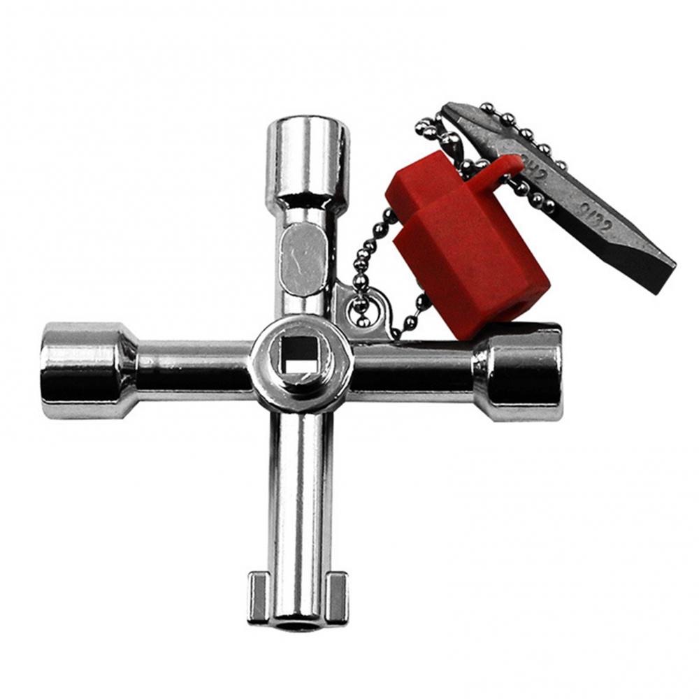Cabinet Lock Key - Multifuncional 4 em 1 chave cruzada