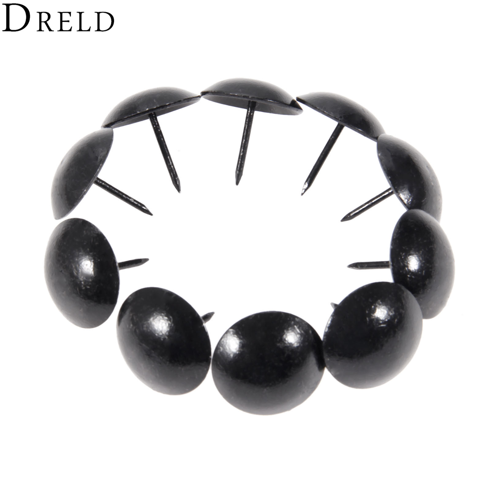 Furniture Upholstery Hardware - DRELD-Antique Preto Estofados Prego, Tack Decorativo