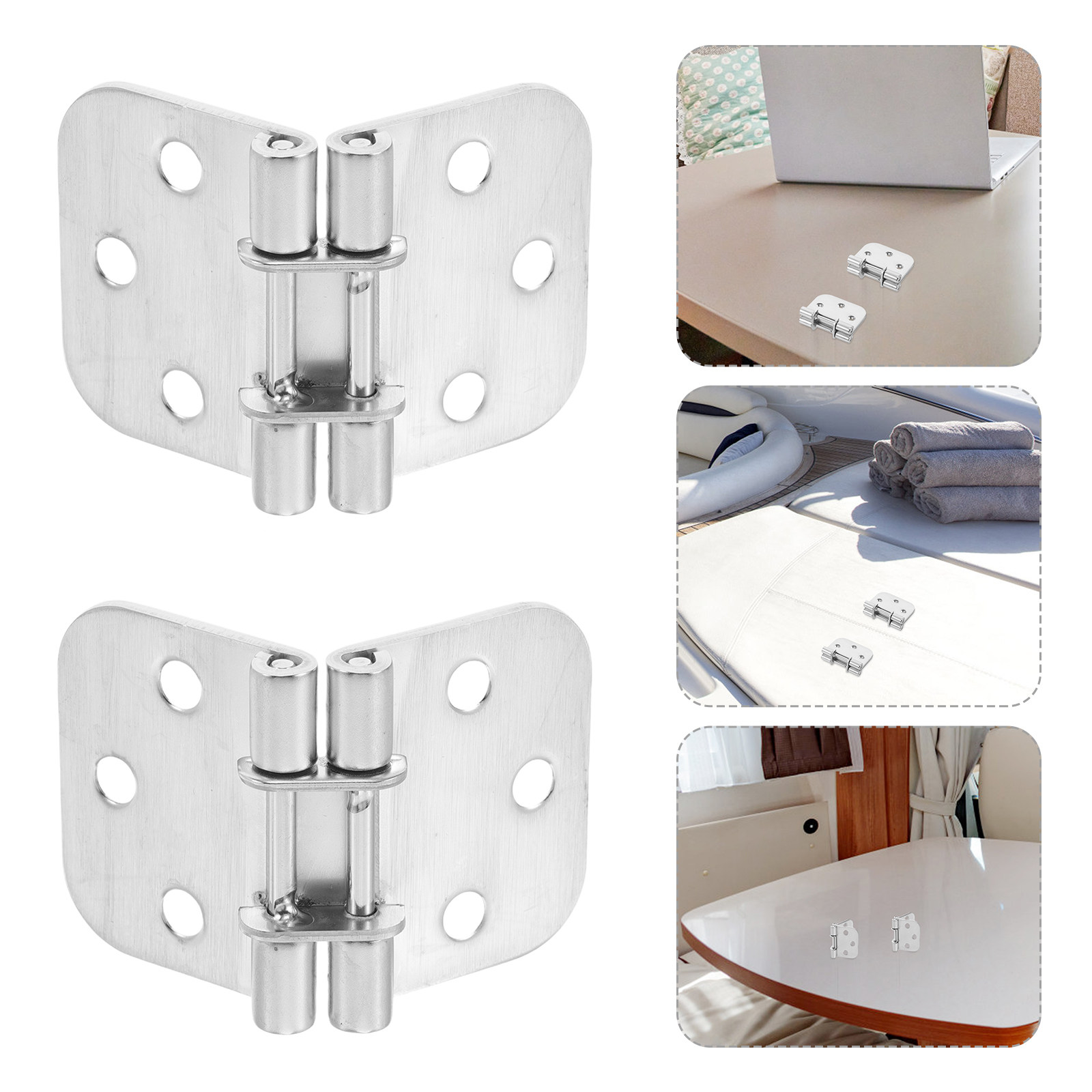 Furniture Grade Hardware - 2 Peças de Dobradiça Oculta Dobrável
