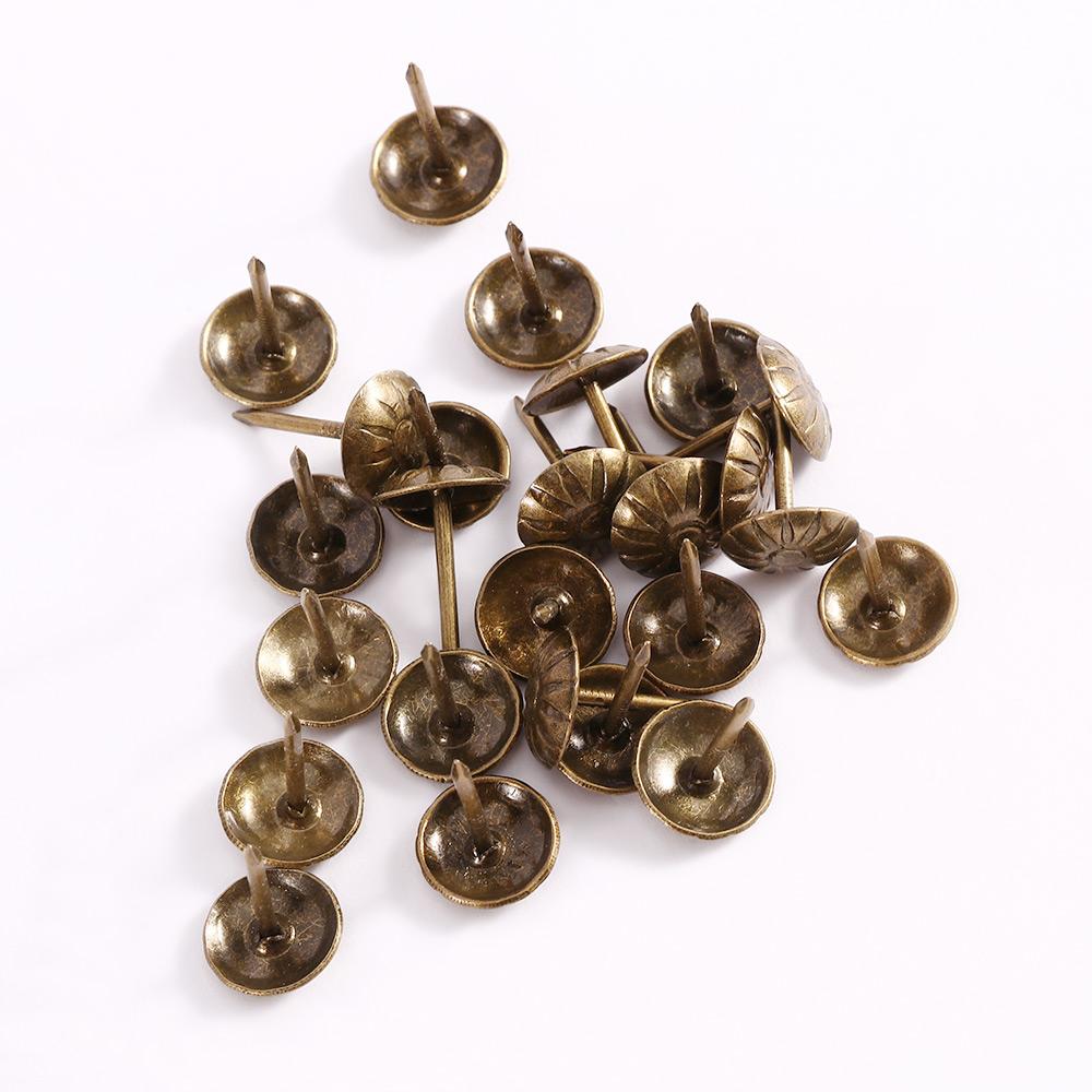 Furniture Upholstery Hardware - Pregos Decorativos de Latão Crisântemo para