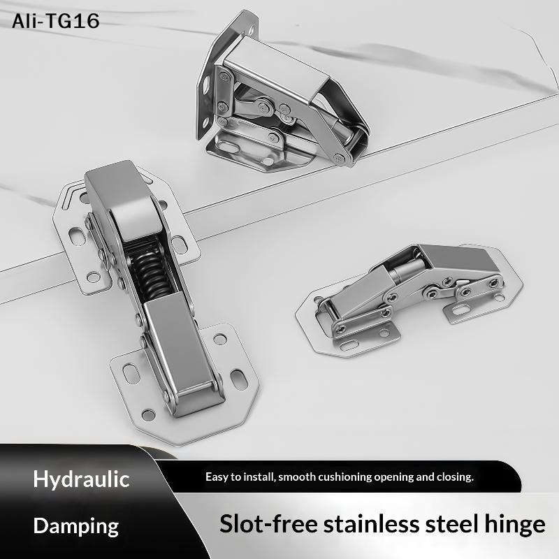 Furniture And Hardware Supplies - 【AY】2 Peças Dobradiças Ocultas de Aço