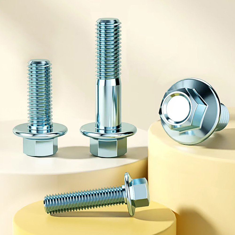 Furniture Grade Hardware - Parafusos Sextavados com Flange Zincados Grau