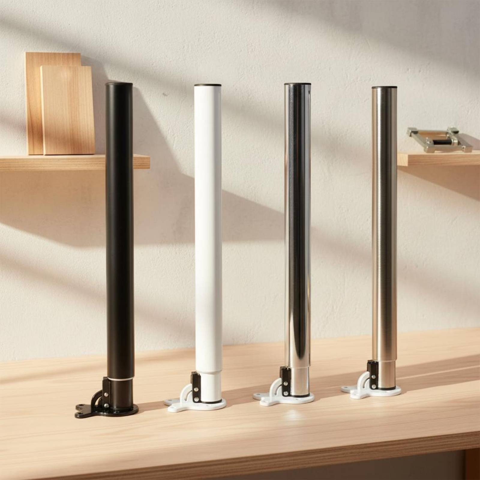 Pé de Mesa Ajustável Dobrável, - Furniture Hardware Material avaliação e preço