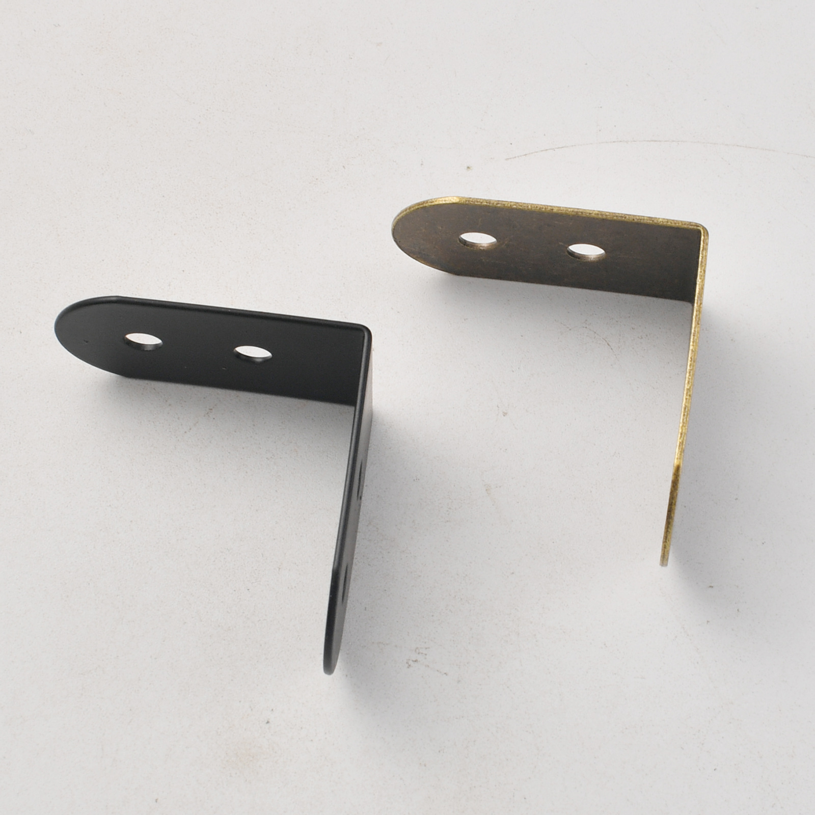 Suporte de canto em ferro pret - Furniture Hardware Material avaliação e preço