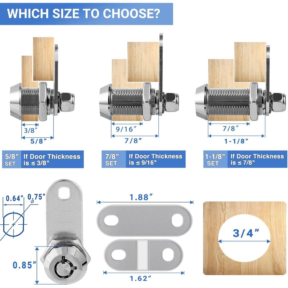 Fechaduras para Armazenamento  - Cabinet Lock Key avaliação e preço