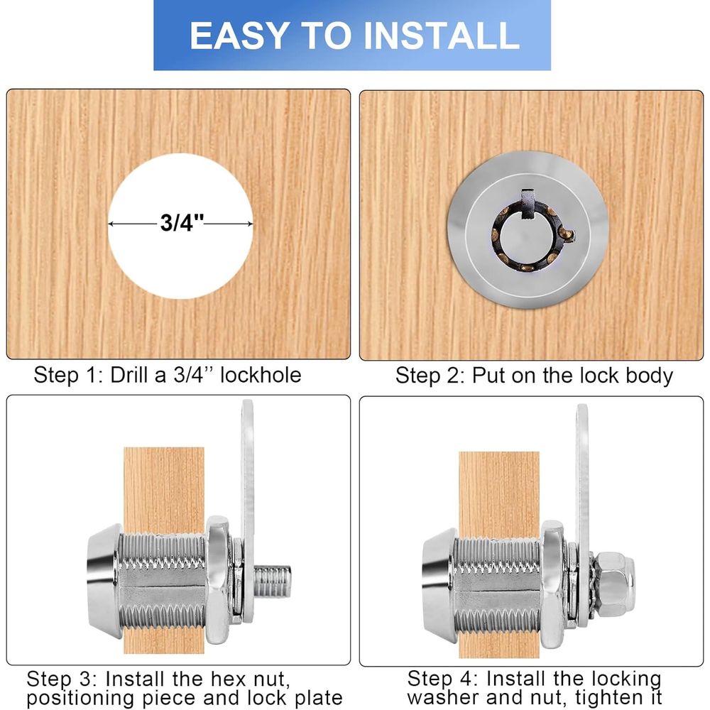 Fechaduras para Armazenamento  - Cabinet Lock Key avaliação e preço