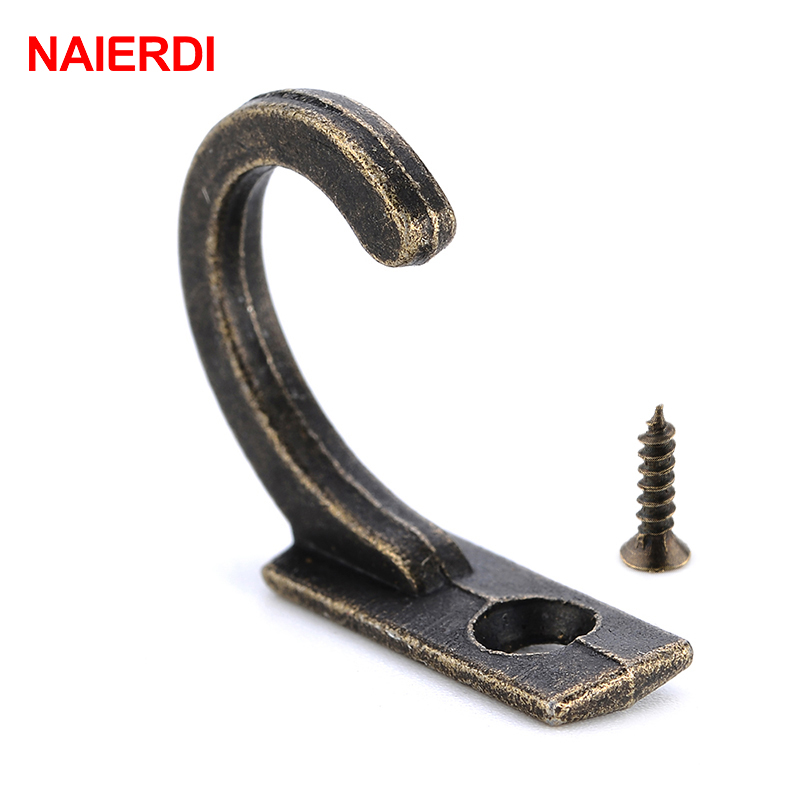 NAIERDI-Pequenos Ganchos Antig - Furniture Hardware Tools avaliação e preço