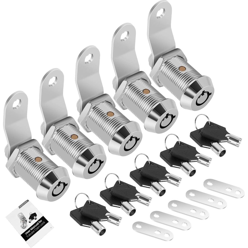 Conjunto de 5 Fechaduras para  - Cabinet Lock Key avaliação e preço
