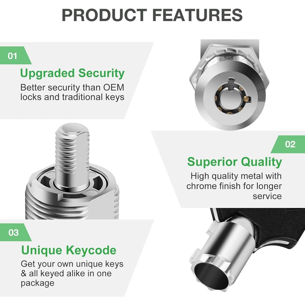 Conjunto de 5 Fechaduras para  - Cabinet Lock Key avaliação e preço