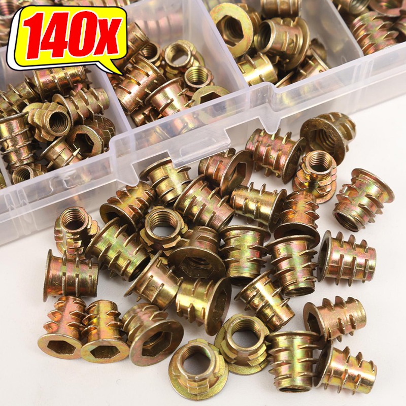 Porcas Rosqueadas de Aço Carbo - Furniture Hardware Threaded Inserts avaliação e preço