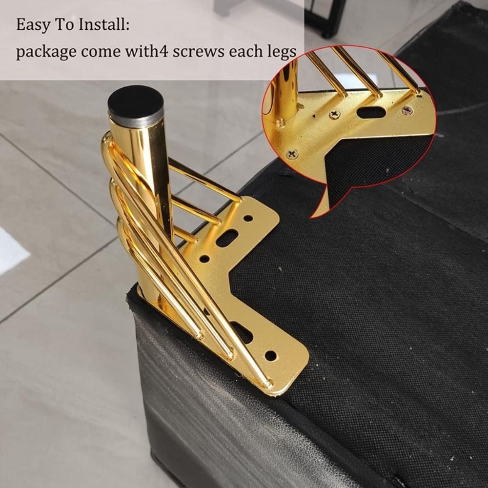 Pés de Móveis em Cor Dourada,  - Furniture Hardware Material avaliação e preço