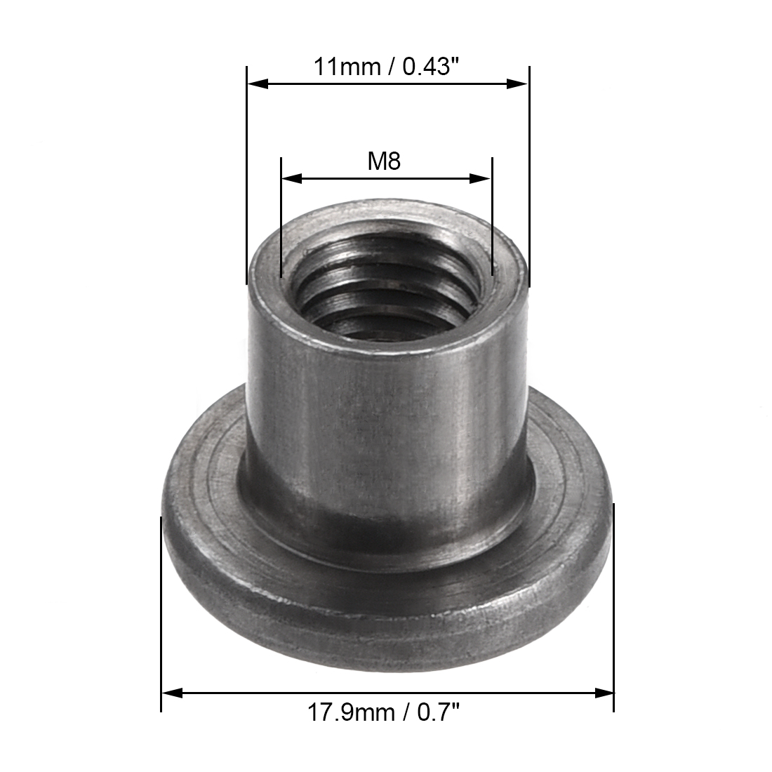 30 Peças M8 M10 Porca T de Aço - Furniture Hardware Threaded Inserts avaliação e preço