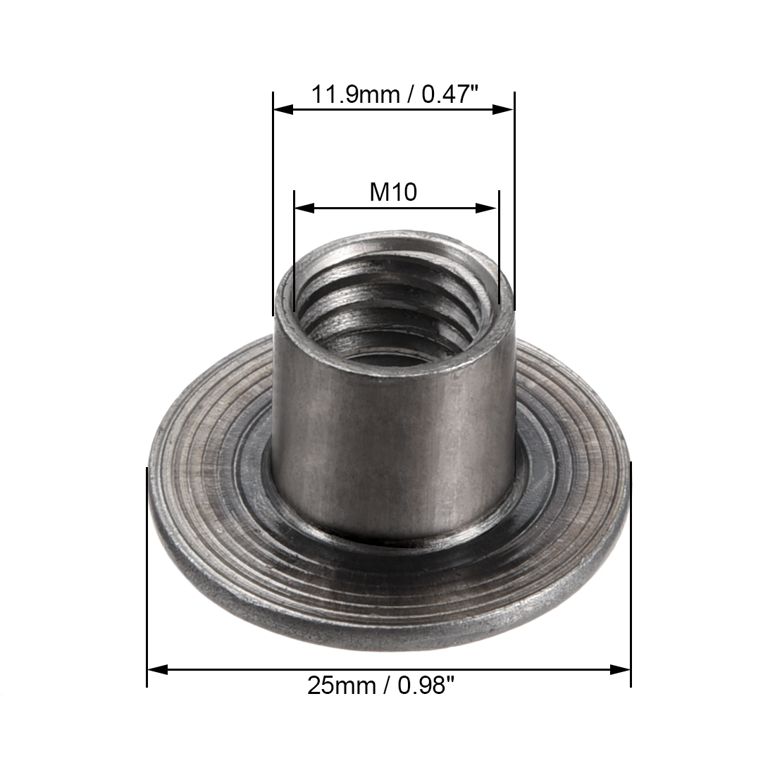 30 Peças M8 M10 Porca T de Aço - Furniture Hardware Threaded Inserts avaliação e preço