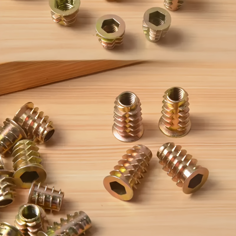 100 Peças de Insertos Rosquead - Furniture Hardware Threaded Inserts avaliação e preço