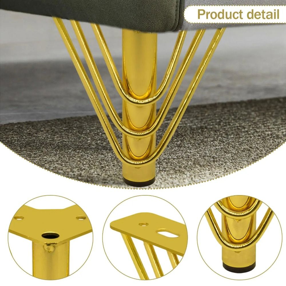 Pés de Móveis em Cor Dourada,  - Furniture Hardware Material avaliação e preço