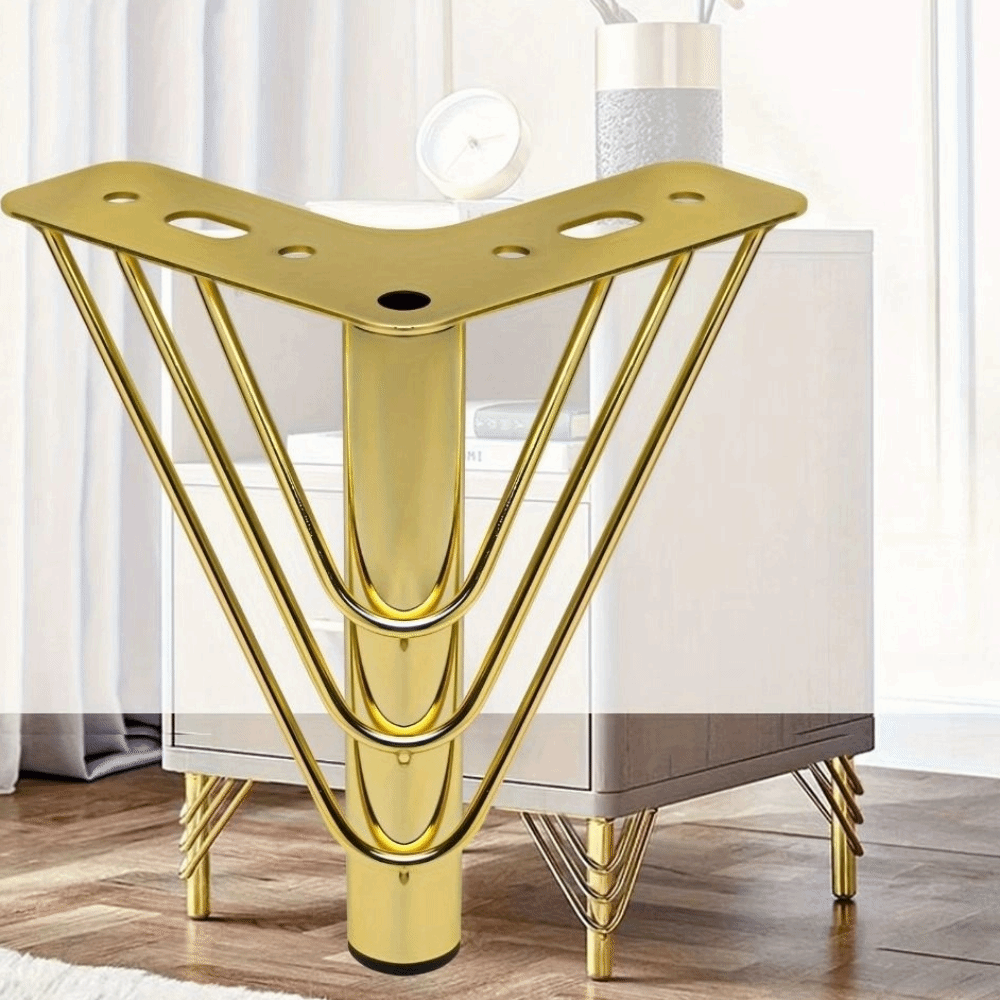 Pés de Móveis em Cor Dourada,  - Furniture Hardware Material avaliação e preço