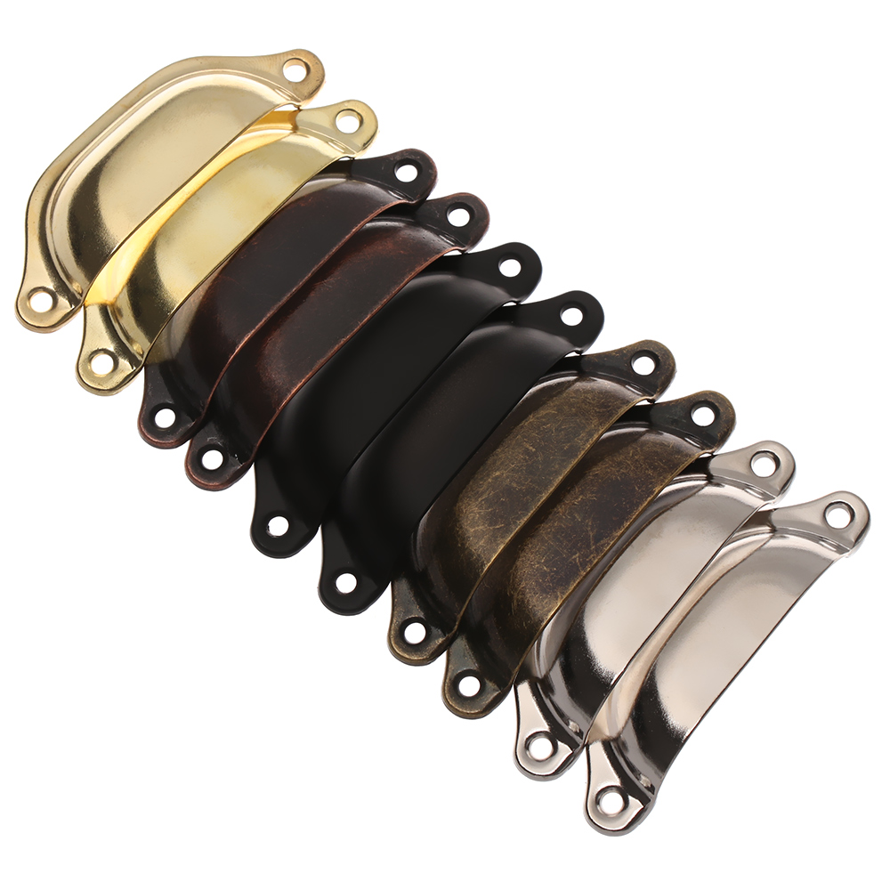 2 pçs de bronze antigo escudo  - Vintage Furniture Hardware Pulls avaliação e preço
