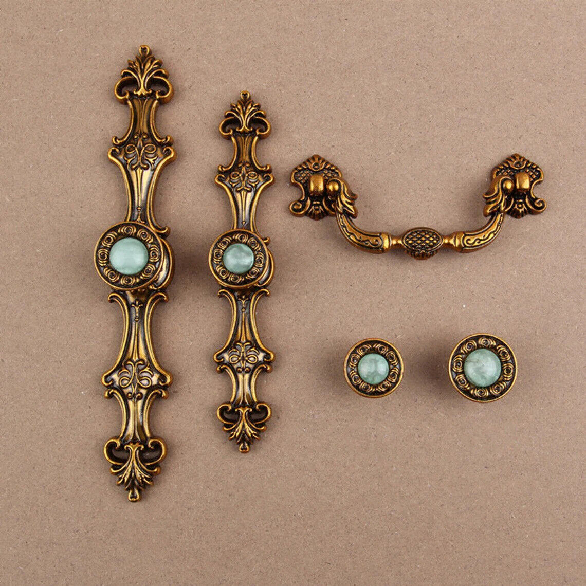Puxadores de armário de latão  - Vintage Furniture Hardware Pulls avaliação e preço