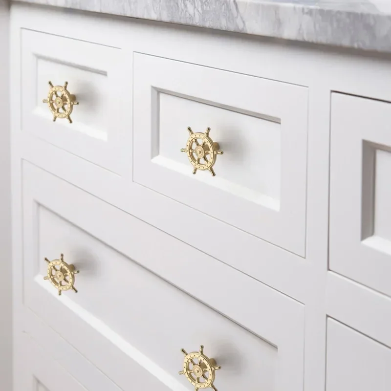 Alça de armário de roda de nav - Vintage Furniture Hardware Pulls avaliação e preço