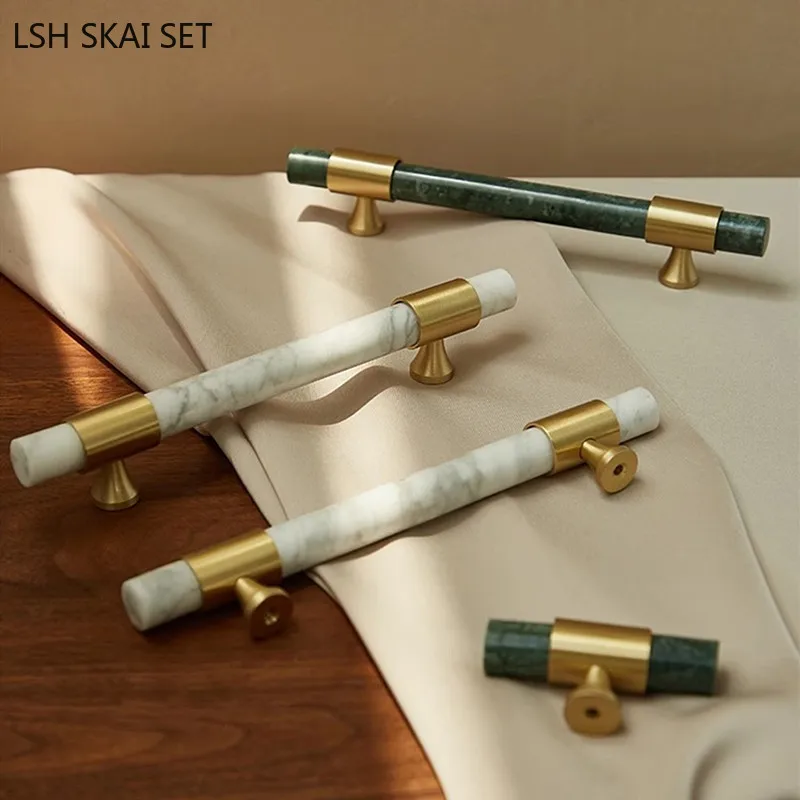 Nordic Marble Brass Handle, Bo - Furniture And Hardware Supplies avaliação e preço